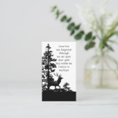 Gedenkveranstaltung Einladung Maskuline Stag Dez A (Stehend Vorderseite)