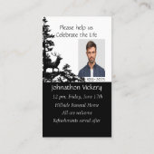 Gedenkveranstaltung Einladung Maskuline Stag Dez A (Rückseite)