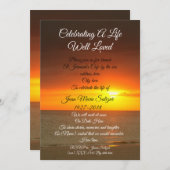 Gedenkveranstaltung "Feier des Lebens" Einladung (Vorne/Hinten)