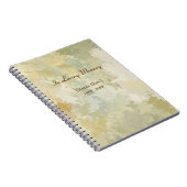 Gedenkveranstaltung-Gast-Buch Notizblock (Rechte Seite)