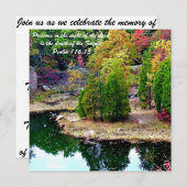 Gedenkveranstaltung-Mitteilungs-Einladung Einladung (Vorne/Hinten)