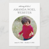 Gedenkveranstaltung zum Foto im Mittelpunkt Programm (Vorderseite)