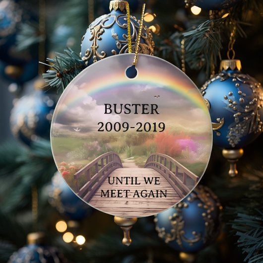 Gedenkverlust der Rainbow Bridge Keramik Ornament