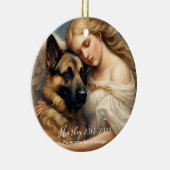 Gedenkverlust des Fotos der deutschen Schäferkunst Keramik Ornament (Rechts)