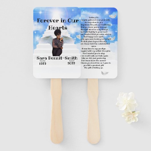 Gedenkverlust eines Geliebten Fächer (Vorne und Hinten)