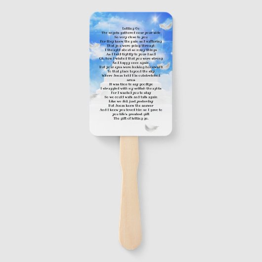 Gedenkverlust eines Geliebten Fächer (Rückseite)