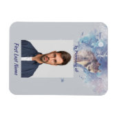 Gedenkwolf mit Pocket Keepake - Rückblick Magnet (Horizontal)