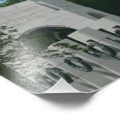 Gedenkwüste des Zweiten Weltkriegs in Washington D Fotodruck (Ecke)