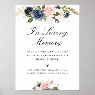Gedenkzeichen für die Hochzeit der Marine und Rosa Poster