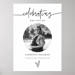 Gedenkzeichen für eine minimale Trauerfeier Poster