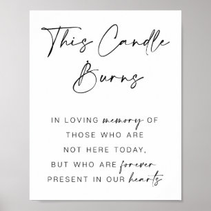 Gedenkzeichen für Hochzeiten, Poster für Kerzen, P