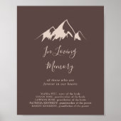 Gedenkzeichen Klare Berglandschaft In Liebe Poster (Vorne)