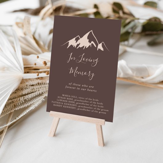 Gedenkzeichen Klare Berglandschaft In Liebe Poster