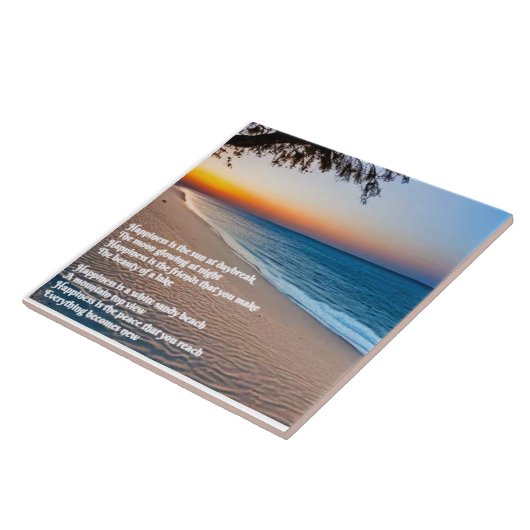 Gedicht am Strand Fliese (Seite)