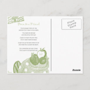 Gedicht an einen Freund Postkarte