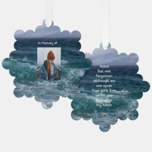 Gedicht-Andenken Ozean Meer Strand Ornament Karte