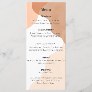 Gedicht "Baked Earth" Menükarte