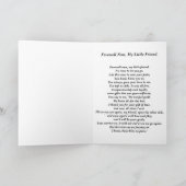 Gedicht "Beileid" für Haustiere 12,7 x 17,8 cm Karte (Innenseite)