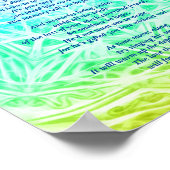 Gedicht: Beileid für männliche Haustiere verloren Poster (Ecke)