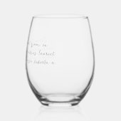 Gedicht "Benutzerdefiniert" Weinglas Ohne Stiel (Links)