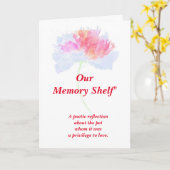 Gedicht: Besondere Erinnerungen eines Begleiters, Karte (Gelbe Blume)