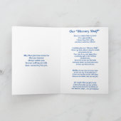 Gedicht: Besondere Erinnerungen eines Begleiters, Karte (Innenseite)