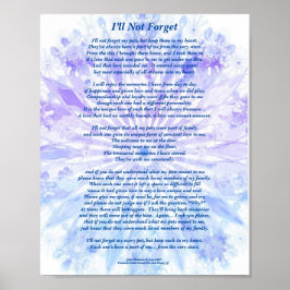 Gedicht: Besondere Erinnerungen eines Begleiters,  Poster