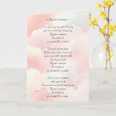 Gedicht Beyond Compare (von mir geschrieben) Karte (Gelbe Blume)
