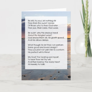 Gedicht - bleiben karte