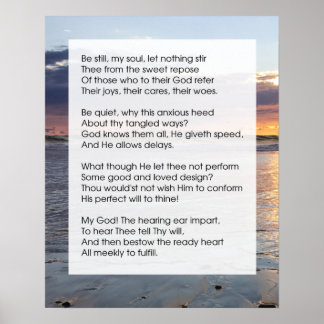 Gedicht - bleiben poster