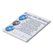 Gedicht "Bruder im Gesetz" 30. Geburtstag Notizblock (Rotiert)