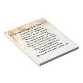 Gedicht "Bruder im Gesetz" - Creme Notizblock (angewinkelt)