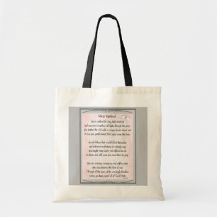 Gedicht der ermüdeten Krankenschwester Tragetasche