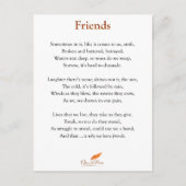 Gedicht der Freunde Postkarte (Vorderseite)
