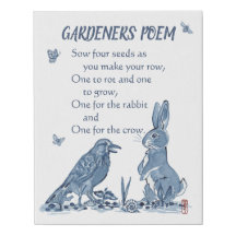 Gedicht Fur Gartner Geschenke Zazzle De