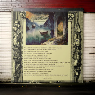 Gedicht der Kunstmalerei auf dem Wasser Fliese