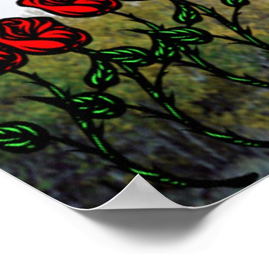 Gedicht der Liebe Poster (Ecke)