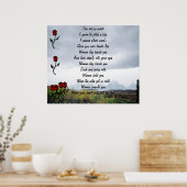 Gedicht der Liebe Poster (Küche)