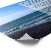 Gedicht der Liebsten am Meer Poster (Ecke)