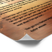 Gedicht der magischen Rainbow Bridge Poster (Ecke)