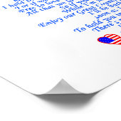 Gedicht der militärischen Liebe Poster (Ecke)