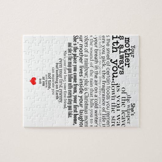 Gedicht der Mutter Tages Puzzle (Horizontal)