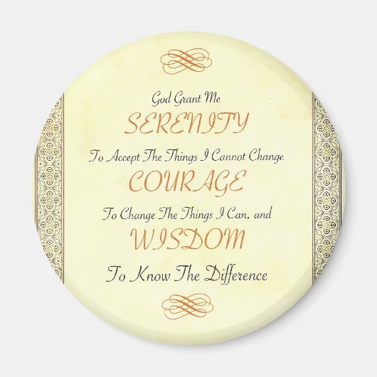 Gedicht der Stille an der Goldenen Grenze Magnet (Vorne)