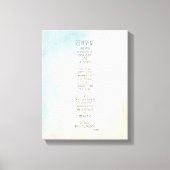 Gedicht der Verfeinerung Leinwanddruck (Vorderseite)