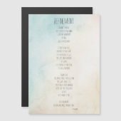 Gedicht der Verfeinerung Magnetkarte (Vorne/Hinten)