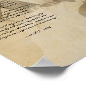 Gedicht der viktorianischen Krankenschwester Poster (Ecke)