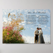 Gedicht der viktorianischen Liebe Poster (Vorne)