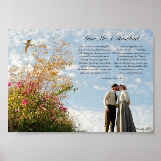Gedicht der viktorianischen Liebe Poster (Vorne)