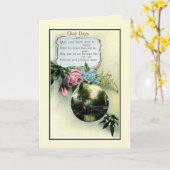 Gedicht der Vintagen frohen Tage, Geburtstag Karte (Gelbe Blume)