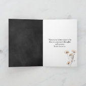 Gedicht des Gebets auf der Tafel Karte (Innenseite)